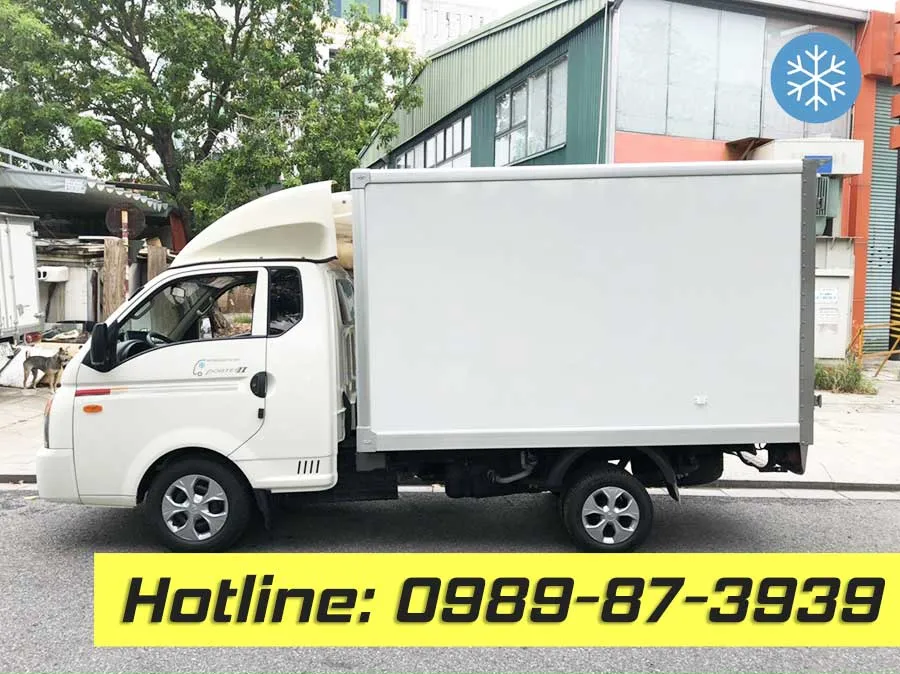 xe tải Porter H100 đông lạnh cũ 1 tấn đời 2018