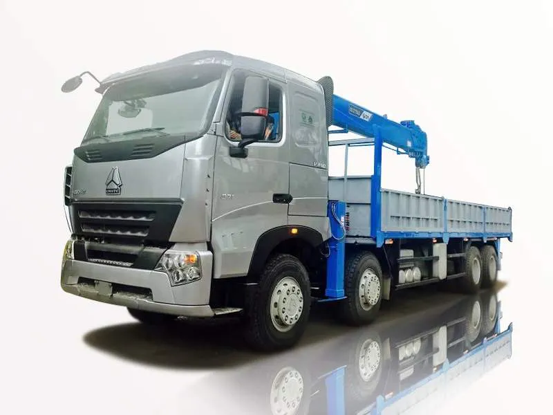Xe tải Howo 4 chân 11 tấn gắn cẩu Dongyang 10 tấn chuyên dụng