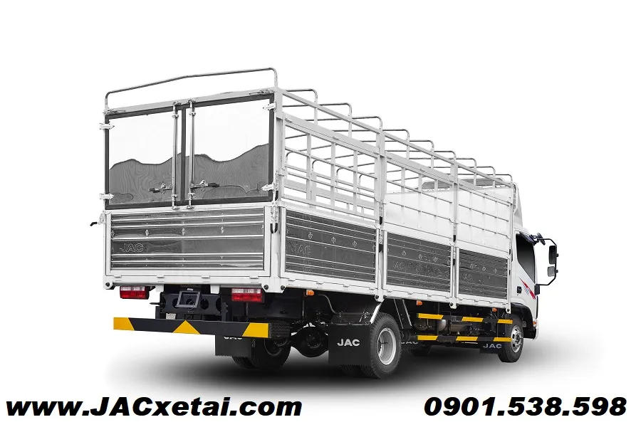 xe tải jac N900s E5 thùng mui bạt mở vỉ chở pallet