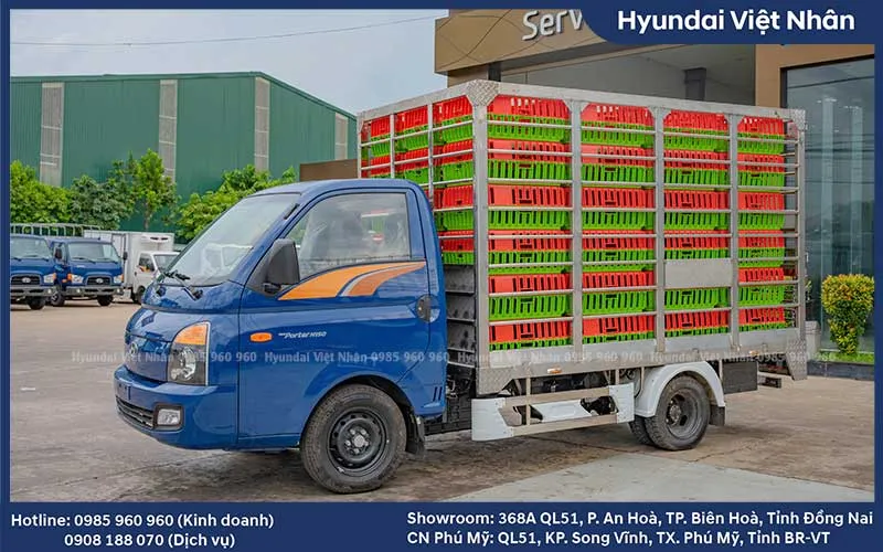 Xe tải nhỏ chở gà vịt H150