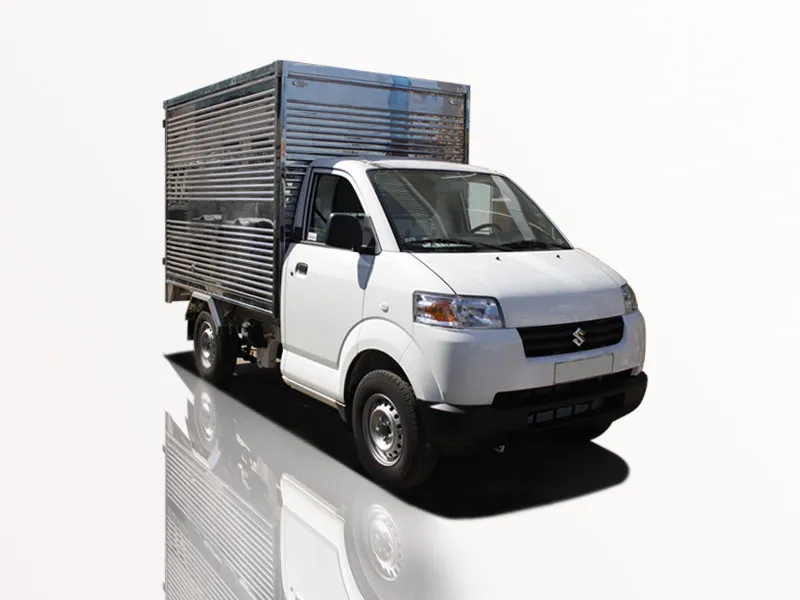 Thùng kín đóng trên nền xe Suzuki Carry Pro rất chắc chắn