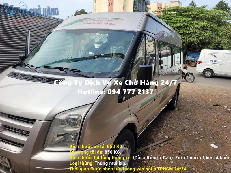 Xe tải van 850kg chở thuê