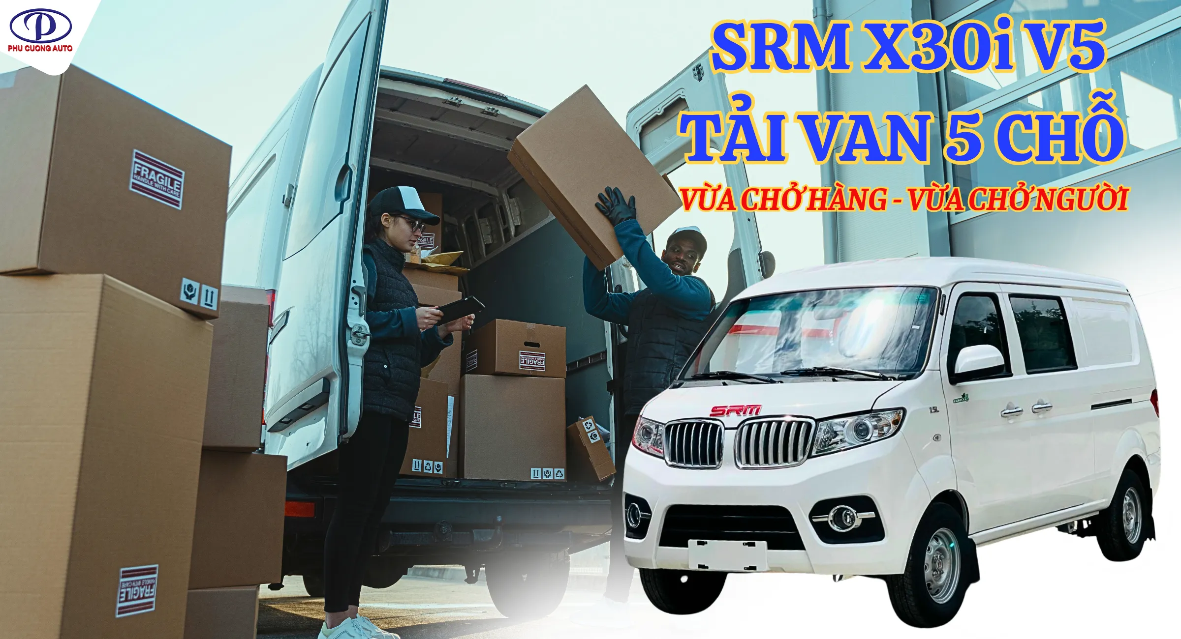 Mô hình xe tải van SRM nhỏ nhất, tối ưu cho vận chuyển hàng hóa đô thị