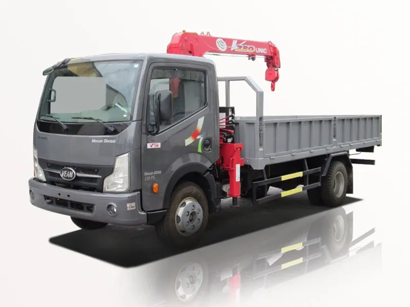 Xe tải Veam VT651 5.5 tấn gắn cẩu Unic URV233 tiết kiệm nhiên liệu