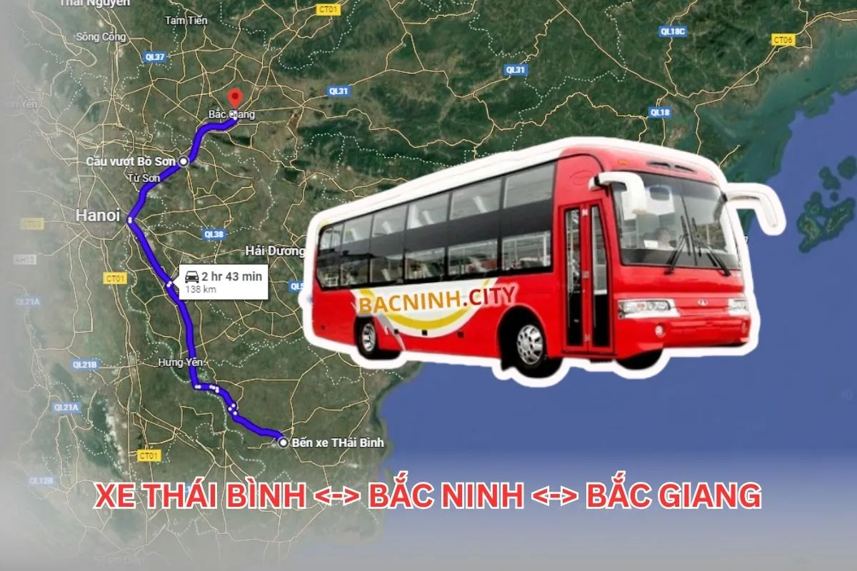 xe bắc ninh thái bình, xe thái bình bắc ninh bắc giang
