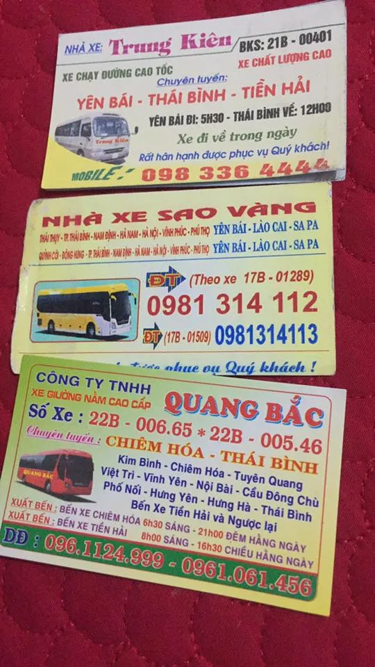 Nhiều tuyến xe từ Tuyên Quang, Yên Bái đi qua Phú Thọ đến Thái Bình
