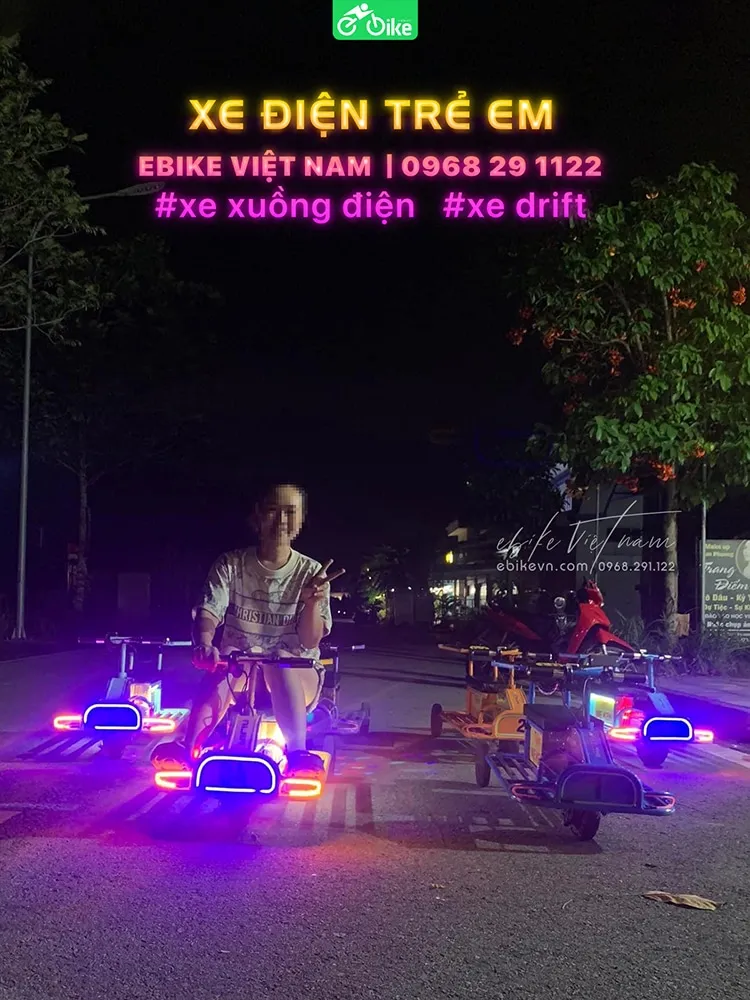 Xe điện khu vui chơi Drift 360 - Thiết kế hiện đại cho công viên và quảng trường