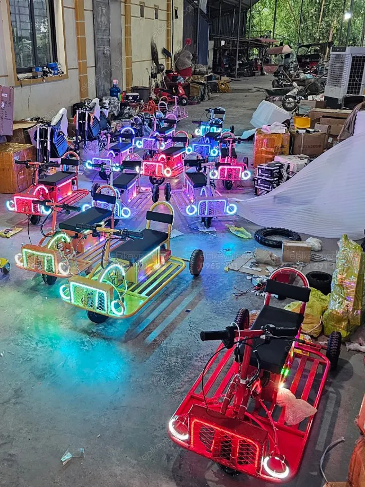 Khung gầm chắc chắn của xe điện khu vui chơi