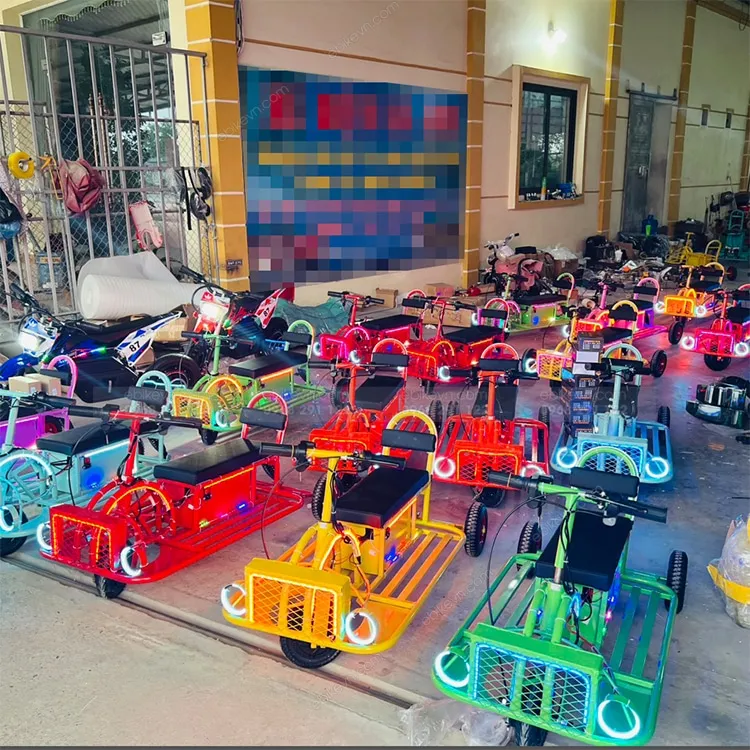 Cơ chế vận hành linh hoạt của xe điện khu vui chơi trên mặt phẳng