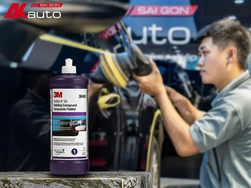 Xi đánh bóng ô tô bước 1