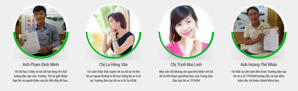 Đánh giá và ý kiến học viên về chất lượng trường dạy lái xe ô tô tốt nhất