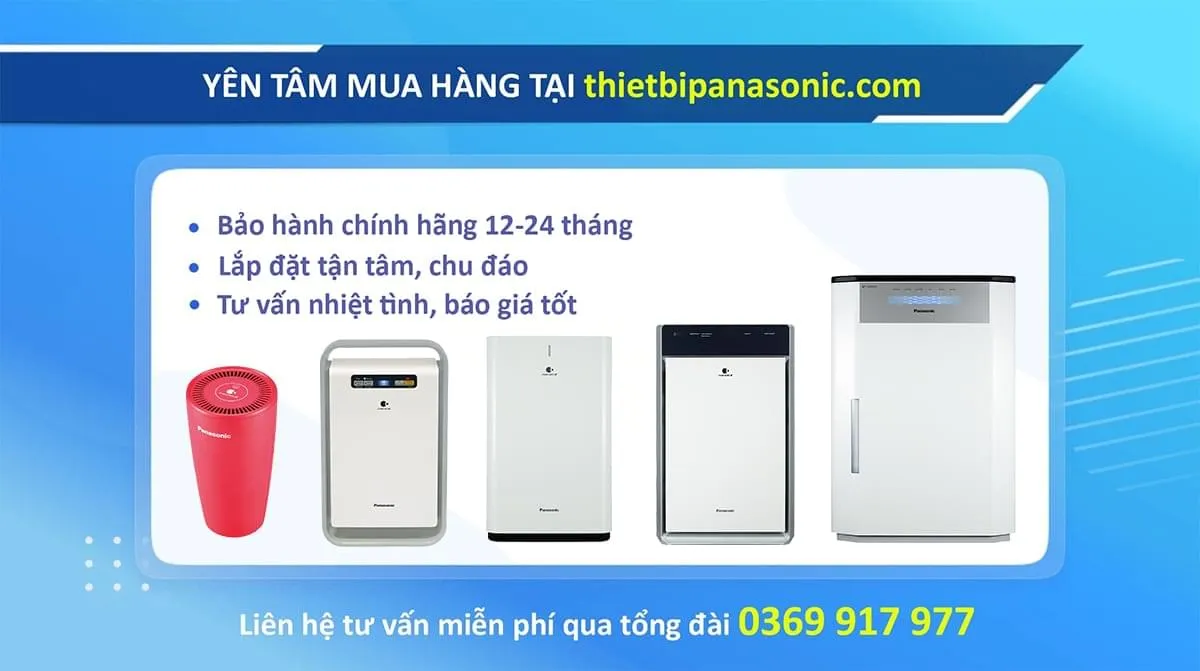 Tổng Kho Thiết Bị Panasonic là nơi bán máy lọc không khí ô tô panasonic chính hãng