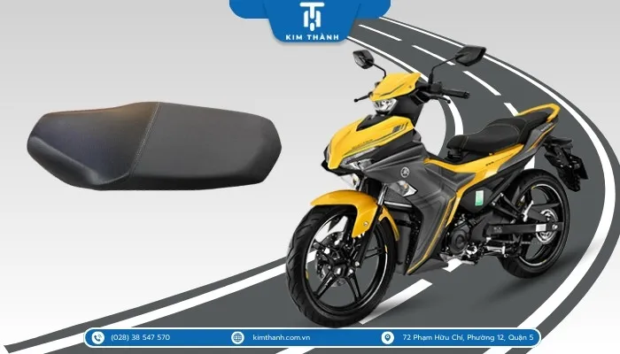 Yên xe Exciter chính hãng Yamaha thiết kế công thái học mang lại sự thoải mái