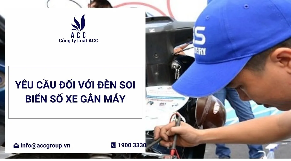 Quy chuẩn kỹ thuật về đèn chiếu sáng biển số xe gắn máy