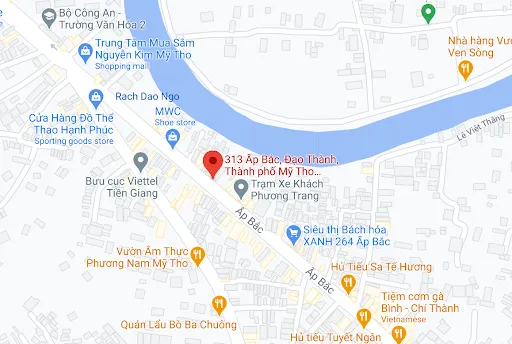 Điểm đón trả khách tại Tiền Giang - 313 ấp Bắc, phường 5, Mỹ Tho