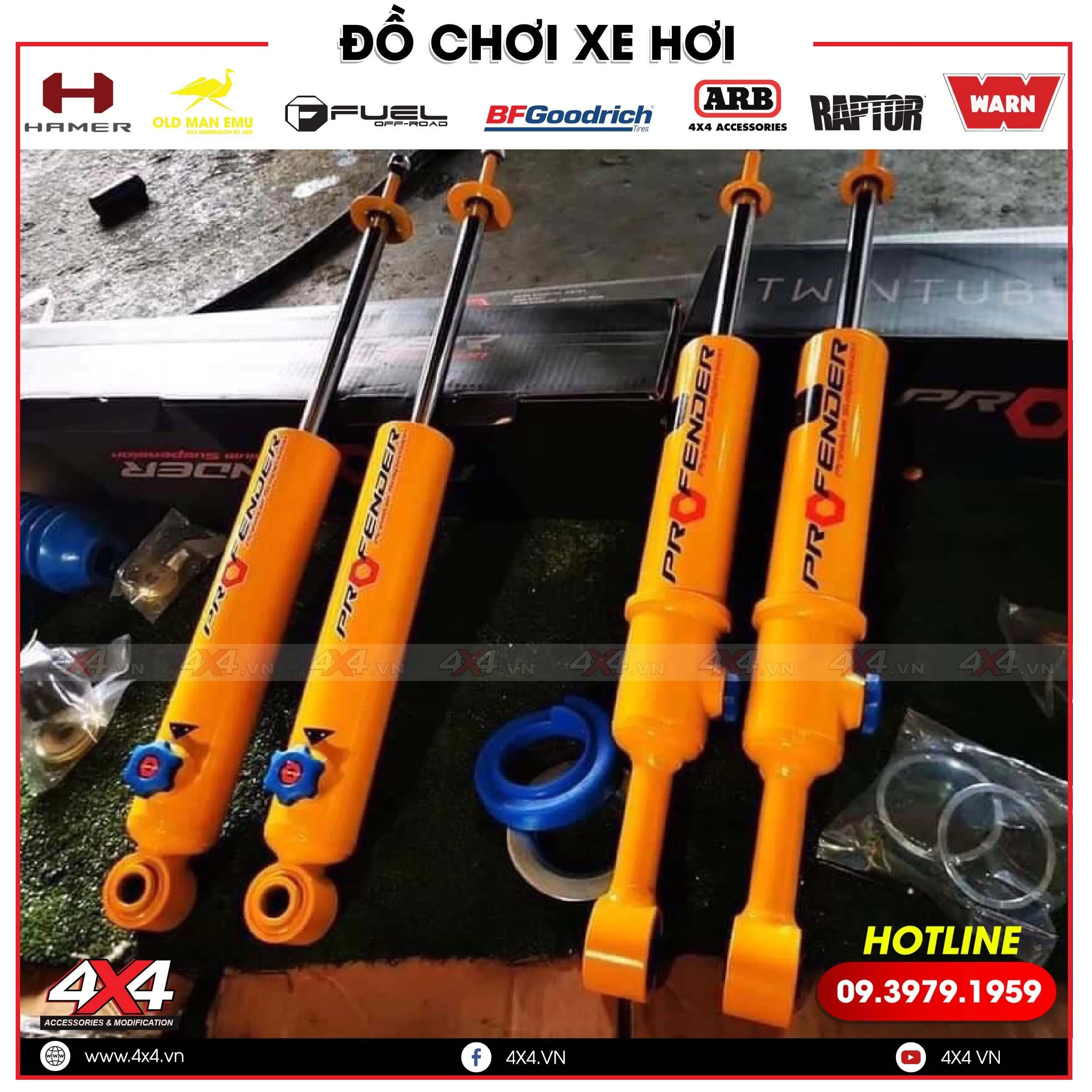 Phuộc Profender Sơ cấp: phương pháp hữu hiệu dành cho xe bán tải Mitsubishi Triton phải chở đồ nặng