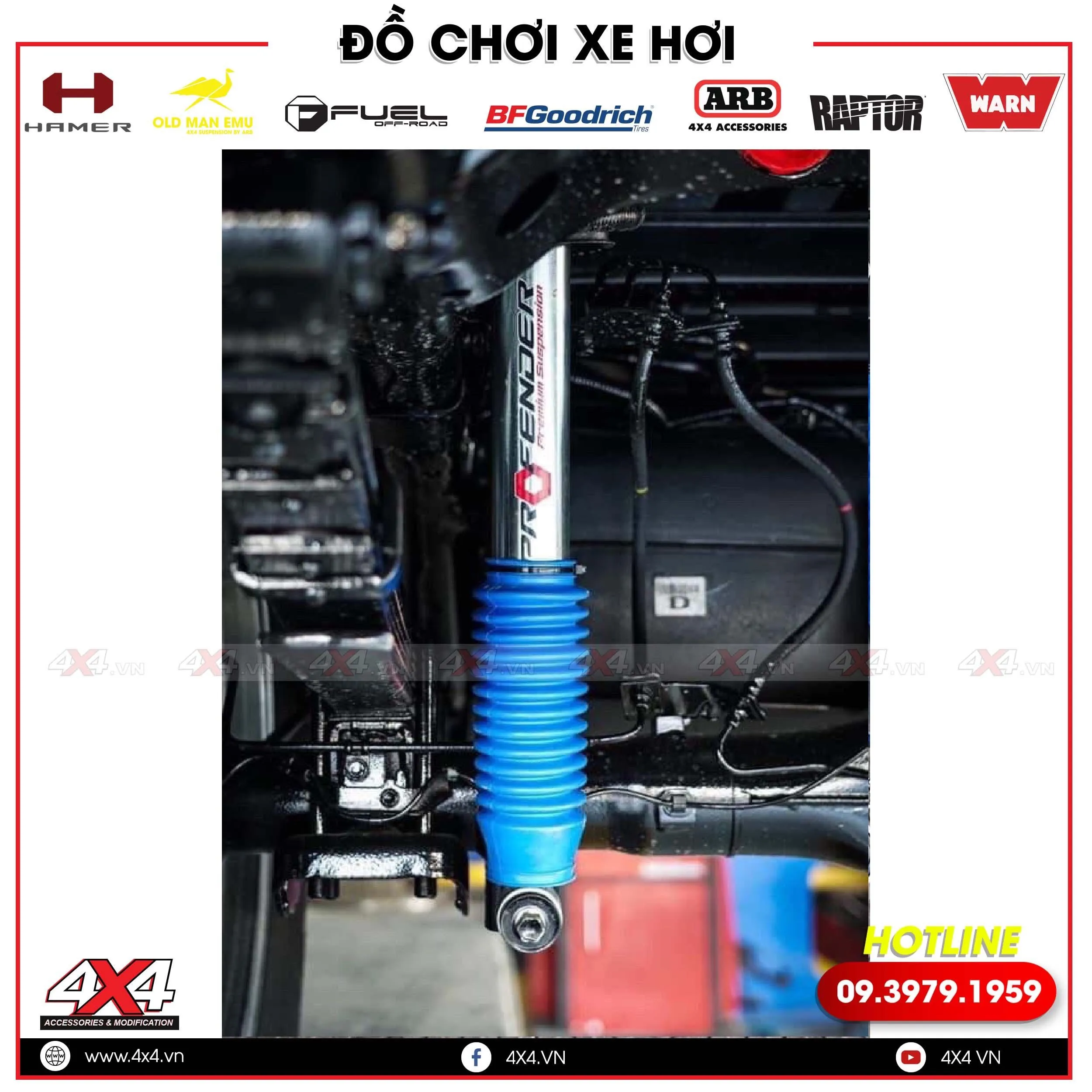 Phuộc độ Mazda Bt-50: Phuộc Profender trung cấp độ êm ái nhưng không chịu tải nặng