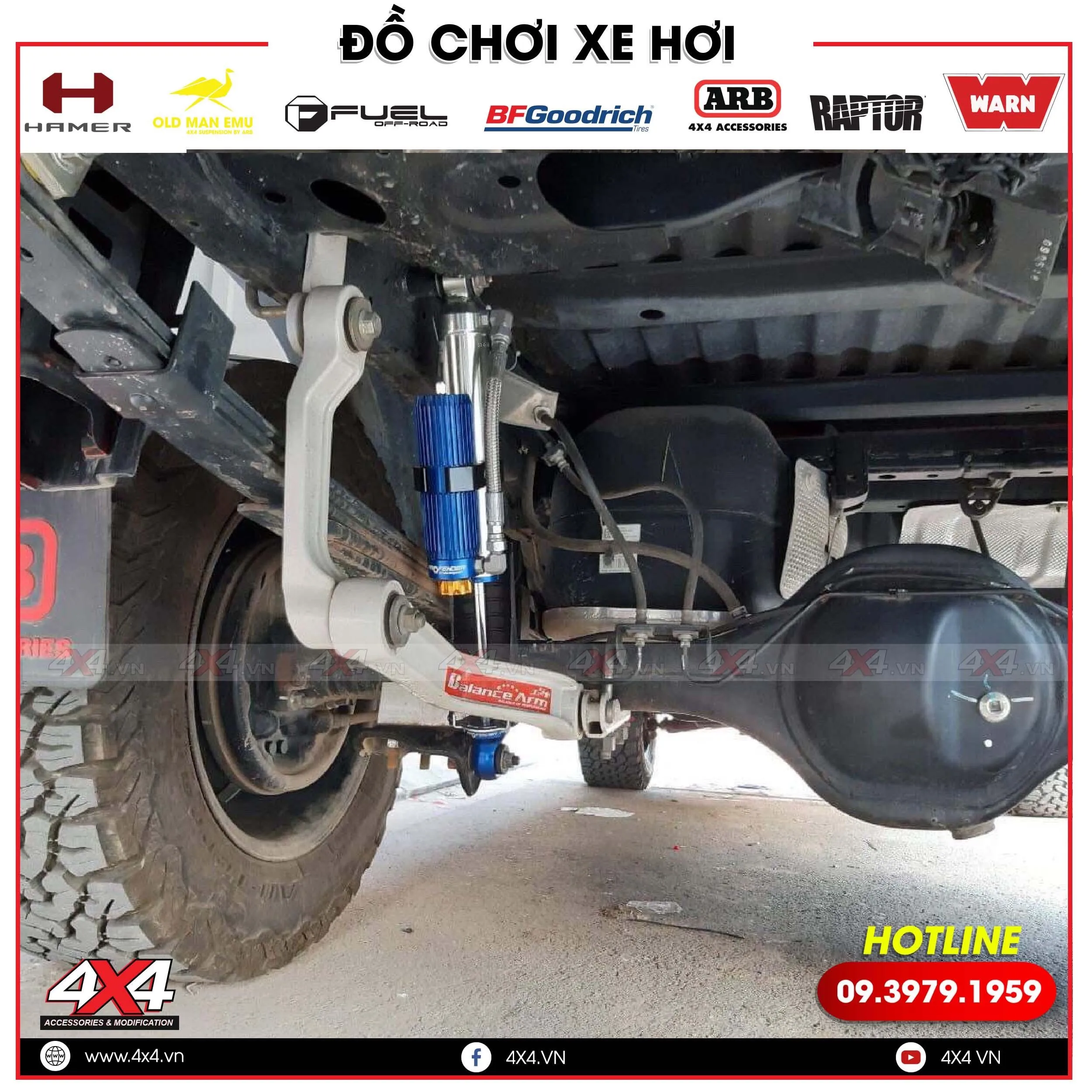 Phuộc Profender trung cấp loại 1 đa năng cho cả chở tải và giảm xóc khi độ phuộc xe bán tải