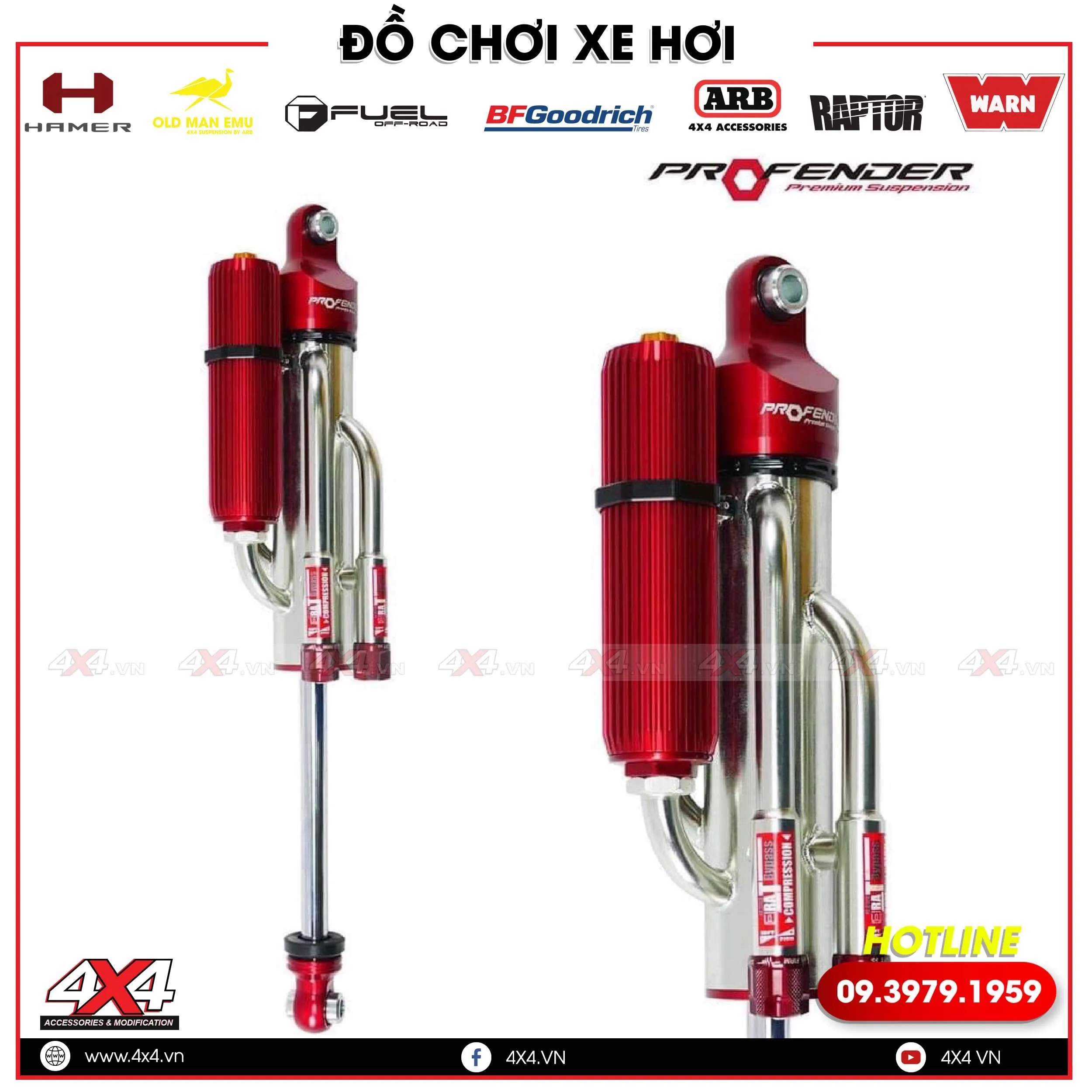 Profender Cao cấp: đây là mẫu phuộc cực tốt khi đi địa hình offroad