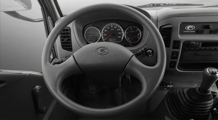 Chi tiết nội thất và bảng tap-lô xe ben Thaco Forland FD250