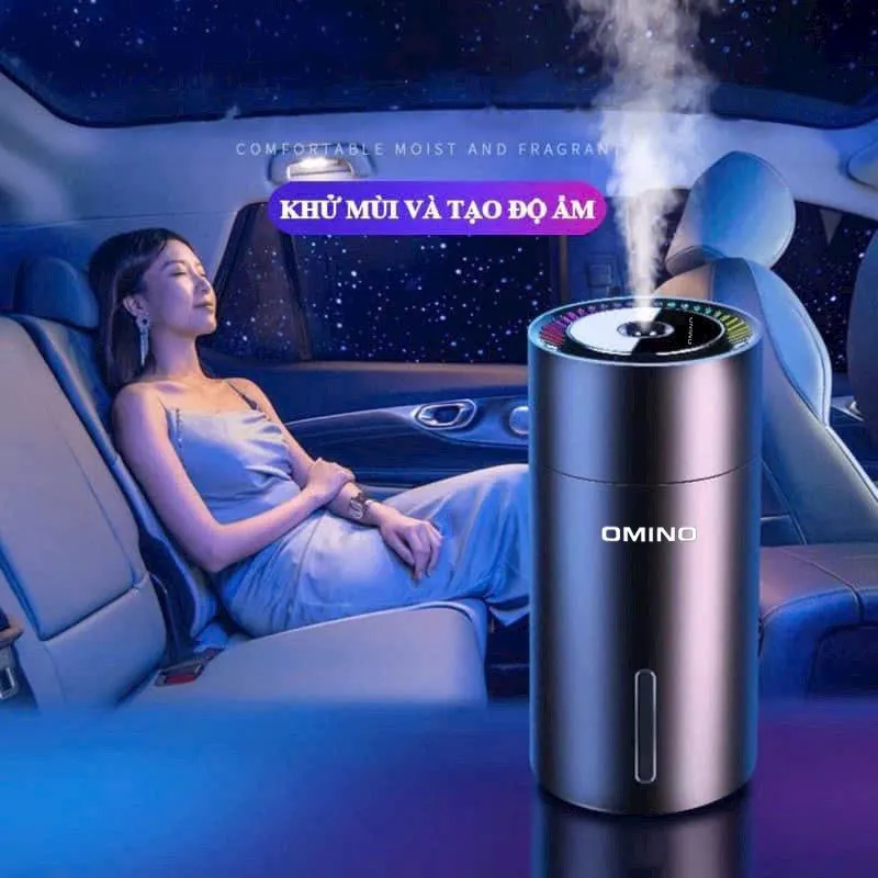 Máy khuếch tán tinh dầu ô tô OMINO với tính năng phun sương tạo độ ẩm