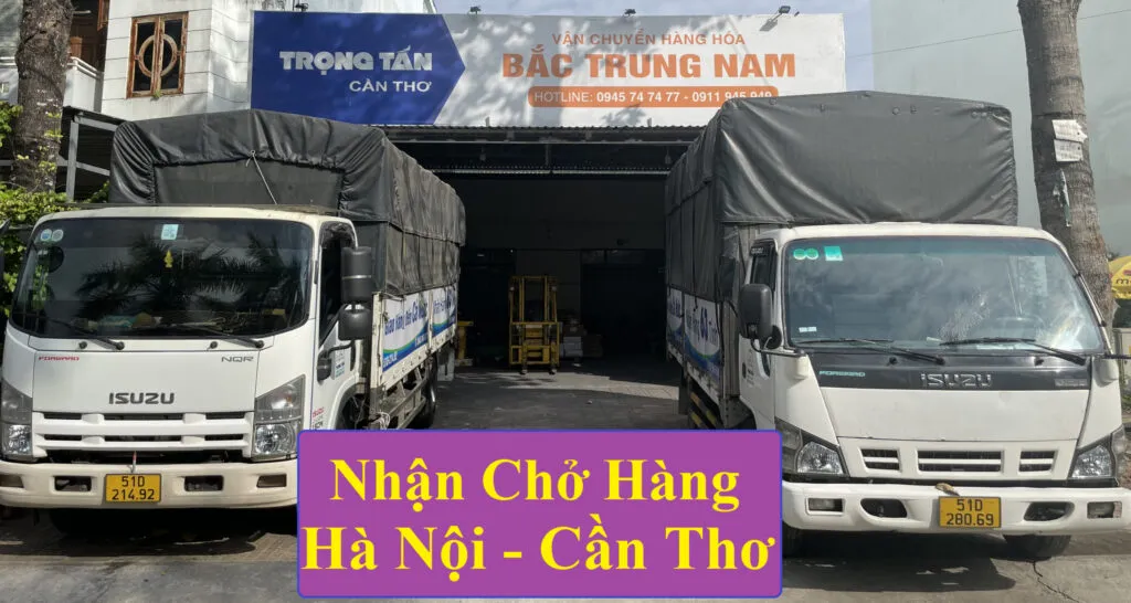 Xe tải vận chuyển hàng hóa Hà Nội Cần Thơ