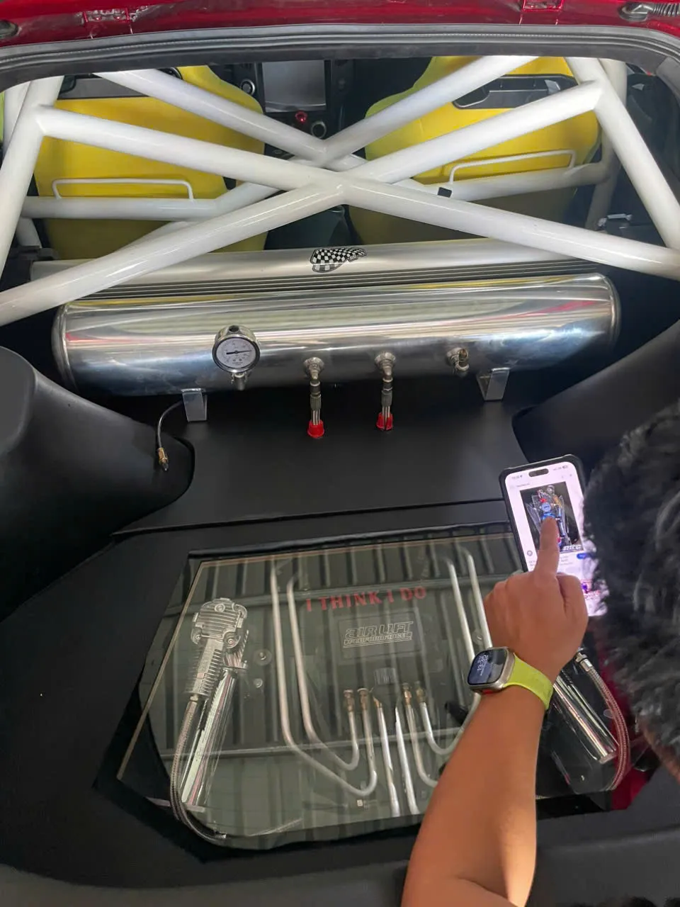 Combo máy nén khí bộ điều khiển độ bóng hơi xe bán tải