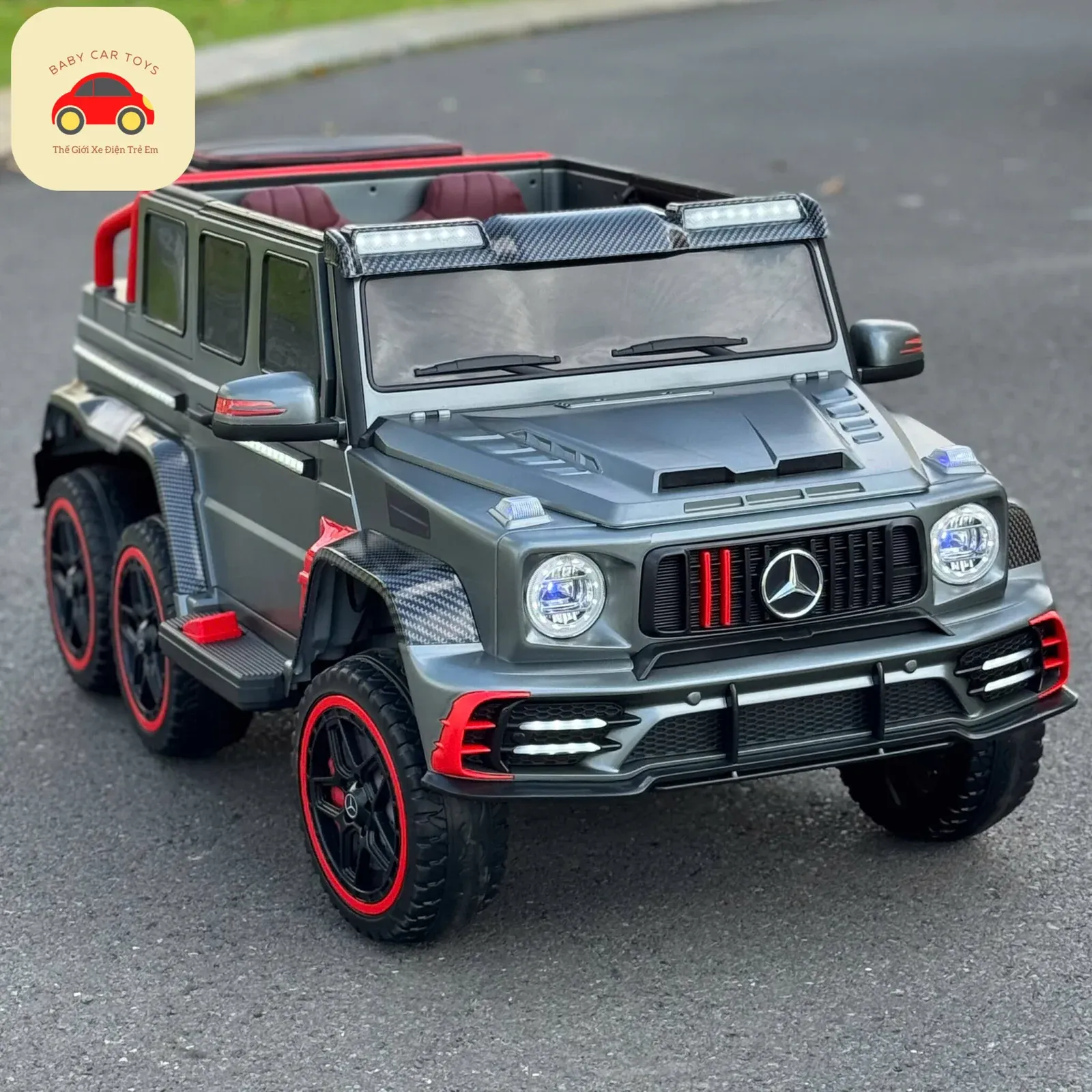 Xe ô tô điện cho trẻ em Mercedes G63 6 bánh độc đáo