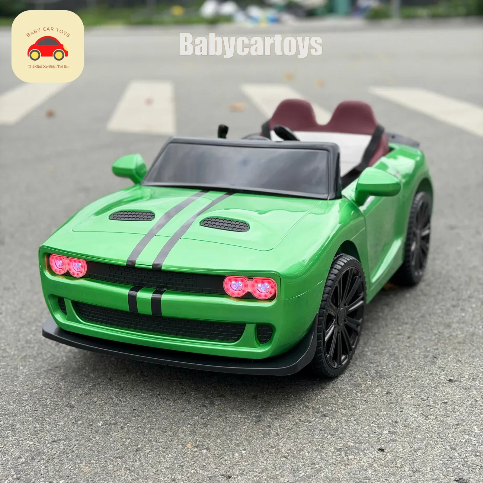 Xe điện cho trẻ em Ford Mustang cơ bắp mạnh mẽ