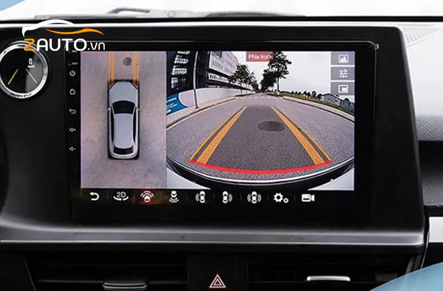 Góc nhìn chi tiết về một mẫu camera lùi phổ biến lắp trên xe bán tải